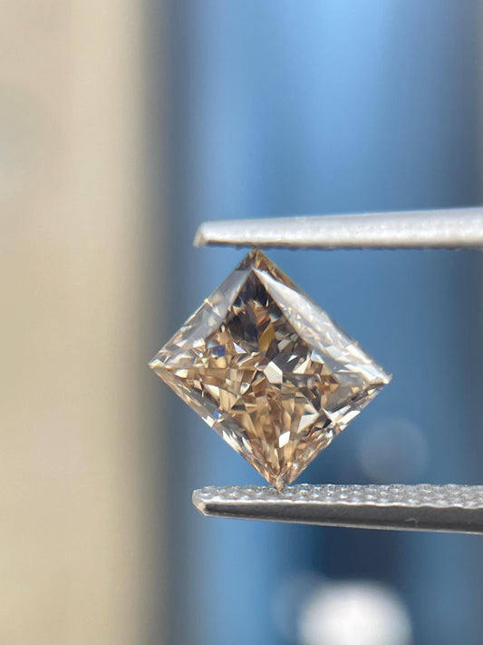 1.01 Carat Radiant Cut...Fancy orange Brown Diamond | Natural Earth Mined