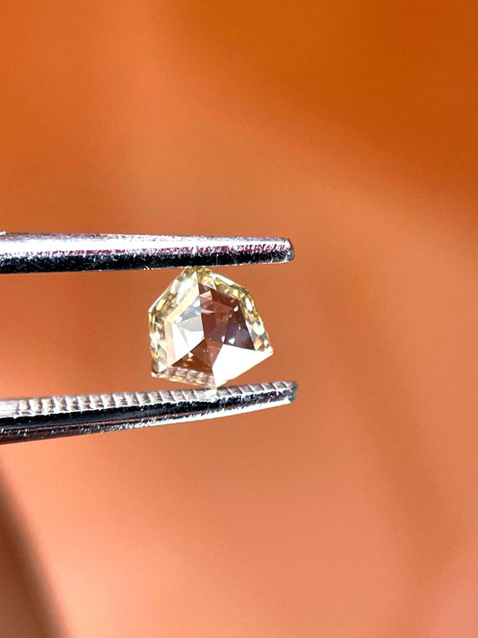 0.31Ct Orange Brown Rose Cut Diamond | Geometric Shield