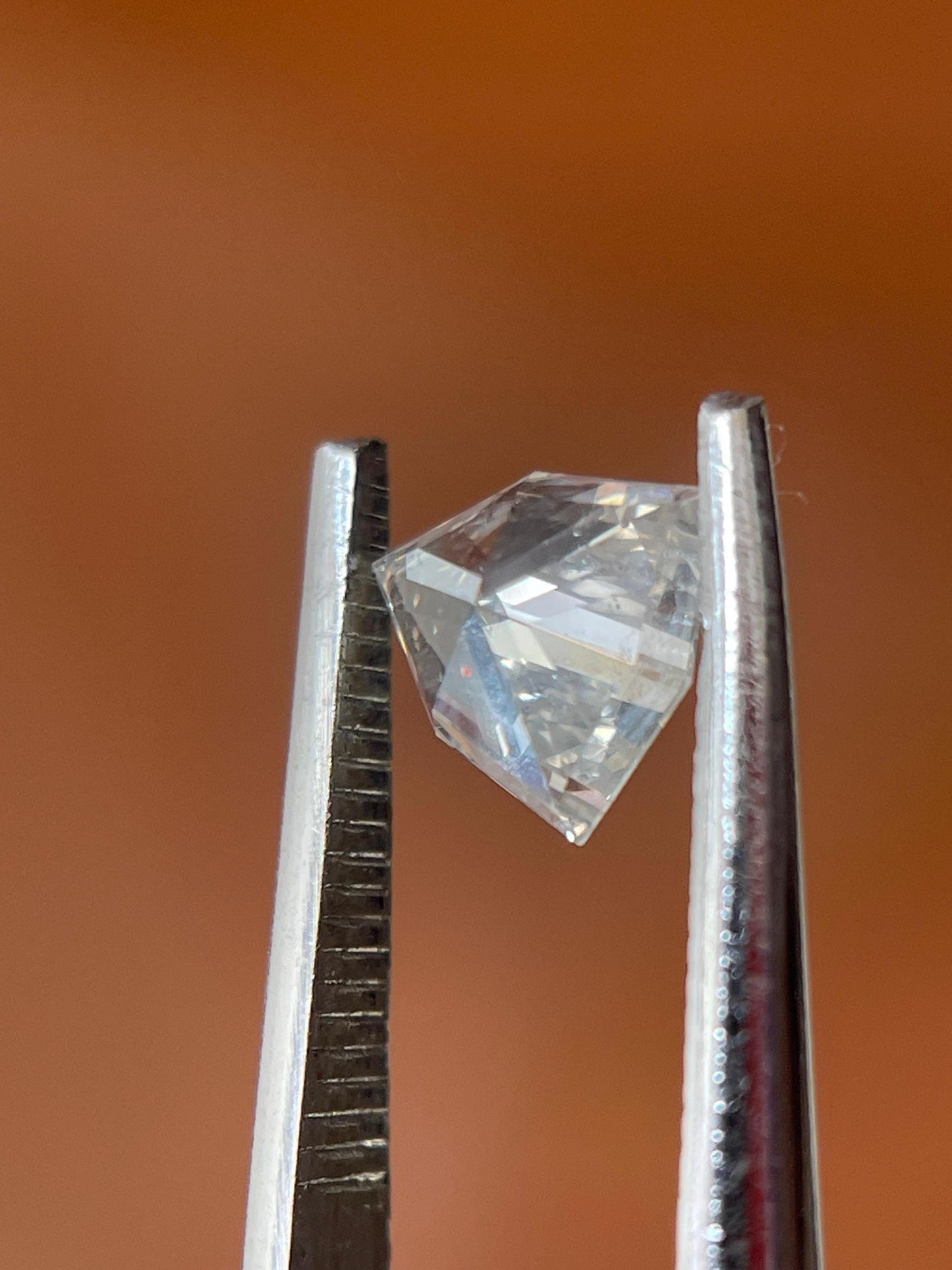 0.45Ct ....fancy White trilliant Cut Diamond | Shield Shape