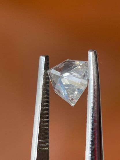 0.45Ct ....fancy White trilliant Cut Diamond | Shield Shape