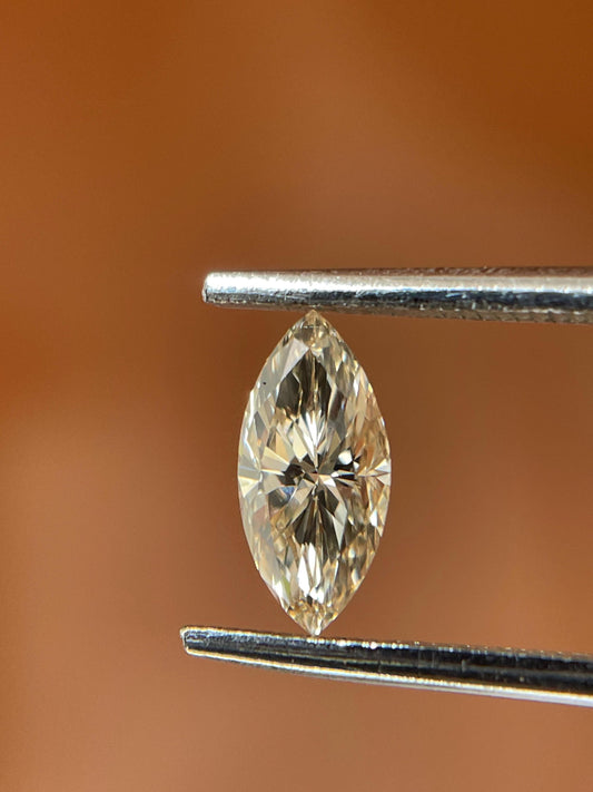 0.50 Carat....fancy orange Brown.... Marquise Cut Diamond