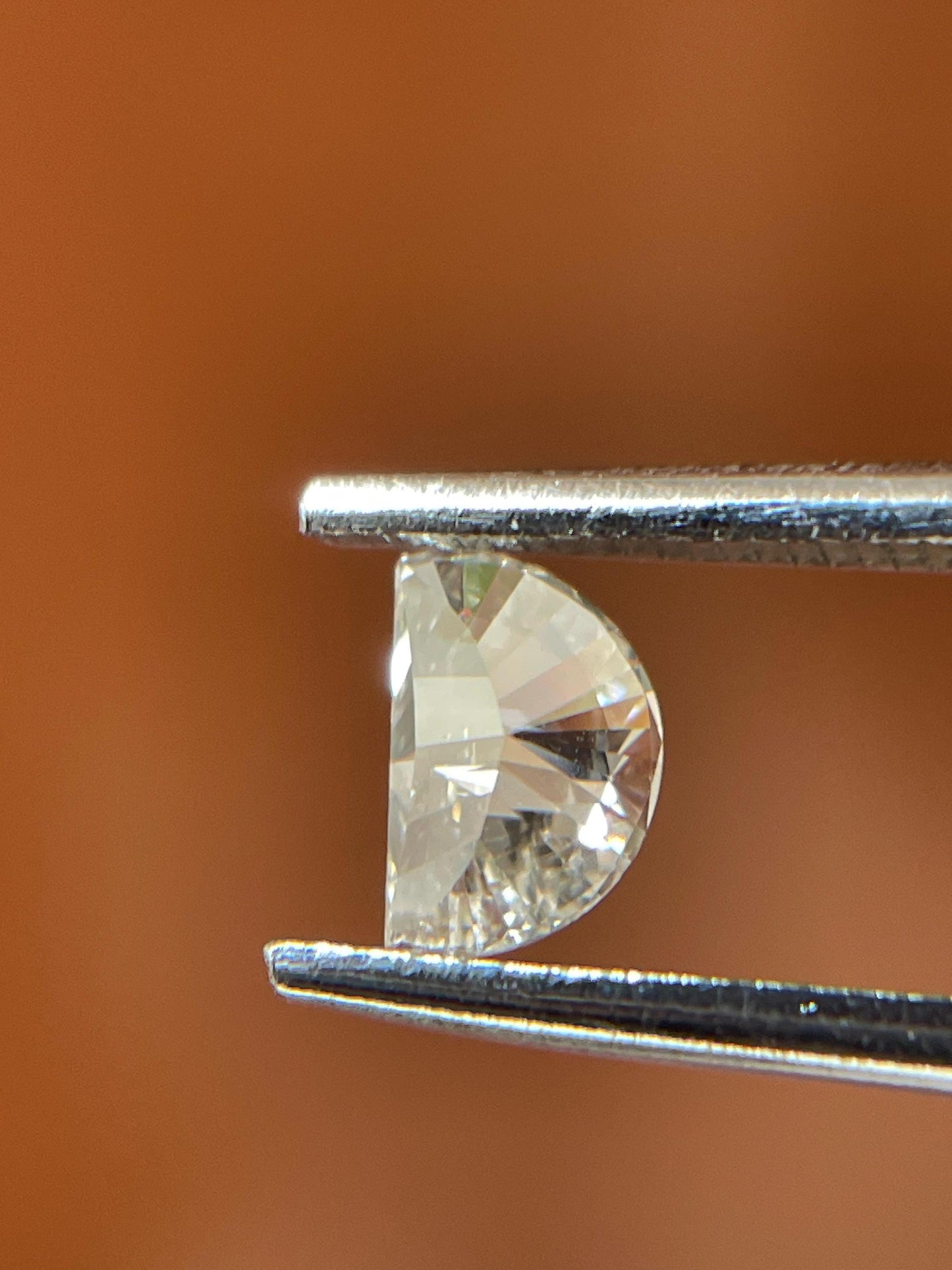 Natural Half Moon Diamond Pair | 0.30ct VS Fancy White