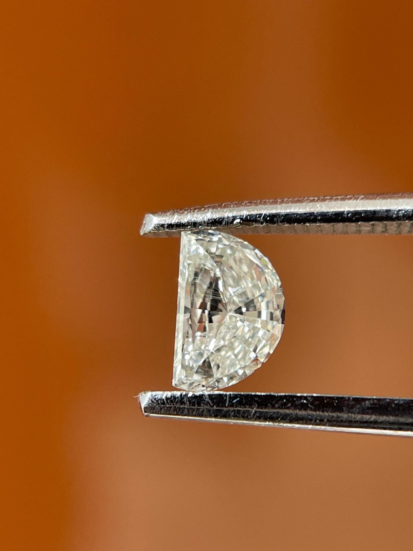 Natural Half Moon Diamond Pair | 0.30ct VS Fancy White