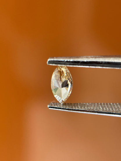 Natural Fancy Brown Marquise Cut Diamond | 0.21CT Natural Jewelry