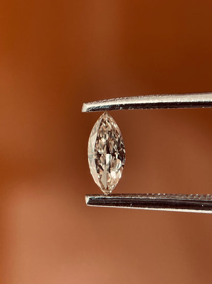 Natural Fancy Brown Marquise Cut Diamond | 0.21CT Natural Jewelry