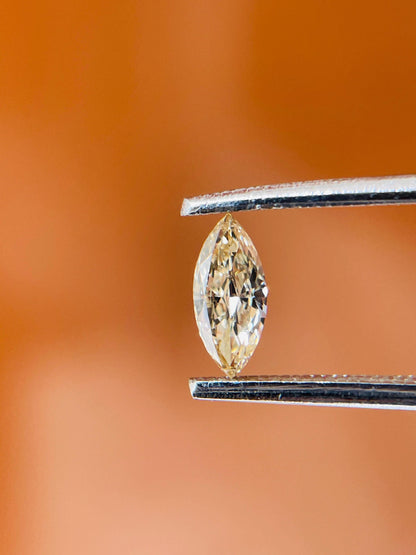 Natural Fancy Brown Marquise Cut Diamond | 0.21CT Natural Jewelry