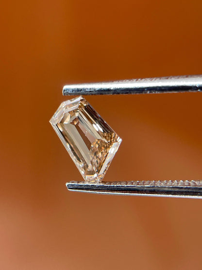 Shield Cut Champagne Diamond | 0.62ct Natural