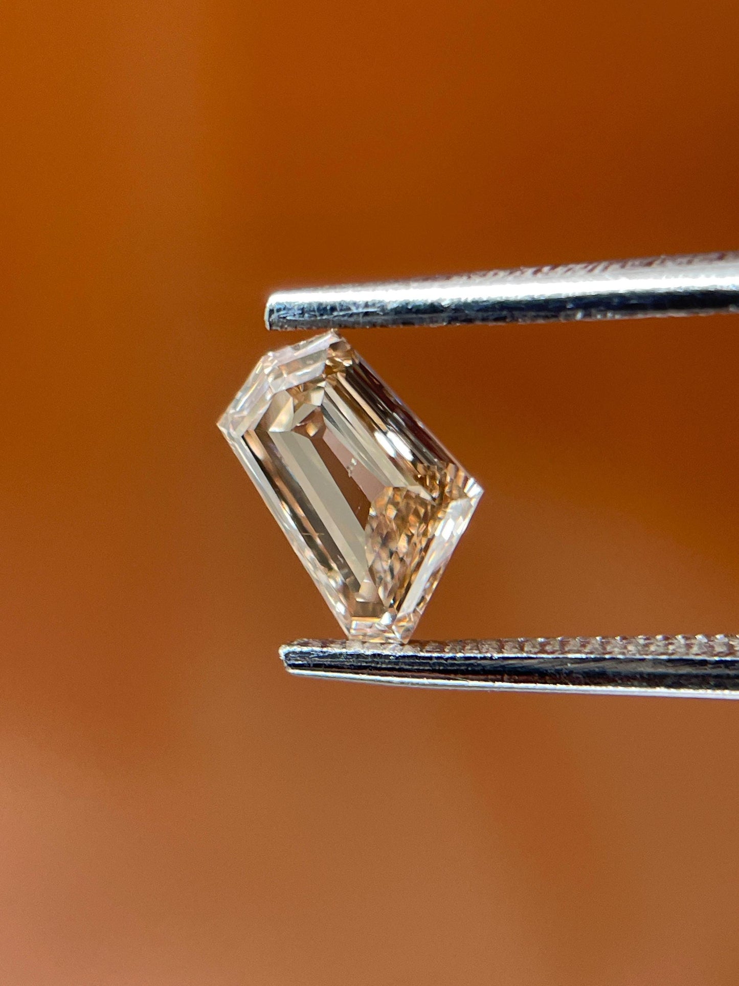 Shield Cut Champagne Diamond | 0.62ct Natural