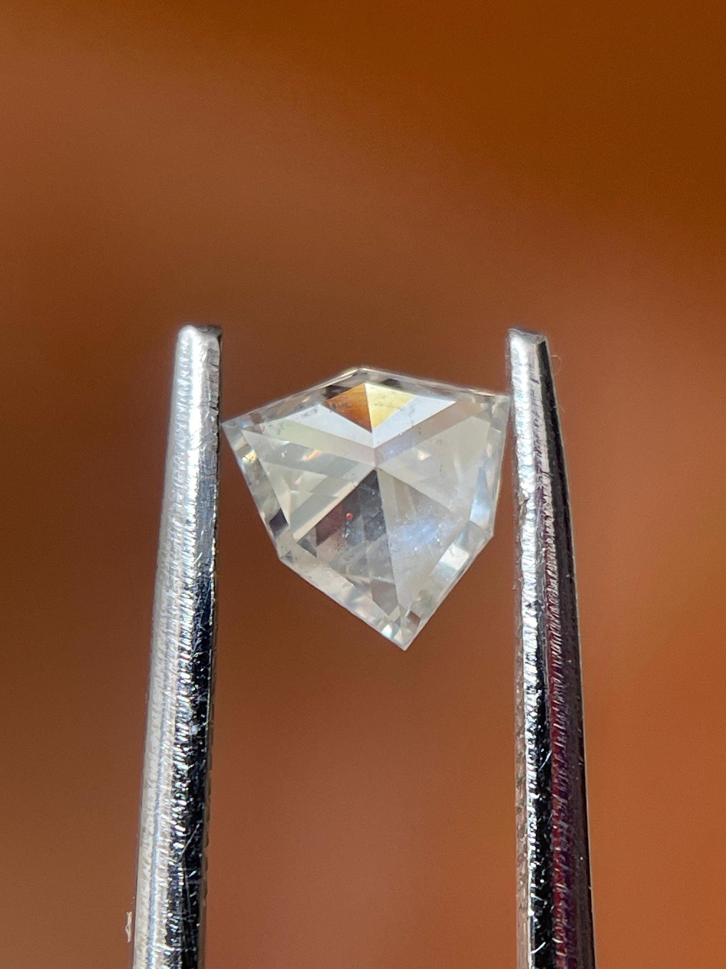 0.45Ct ....fancy White trilliant Cut Diamond | Shield Shape