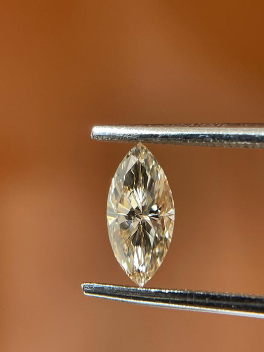 0.50 Carat....fancy orange Brown.... Marquise Cut Diamond