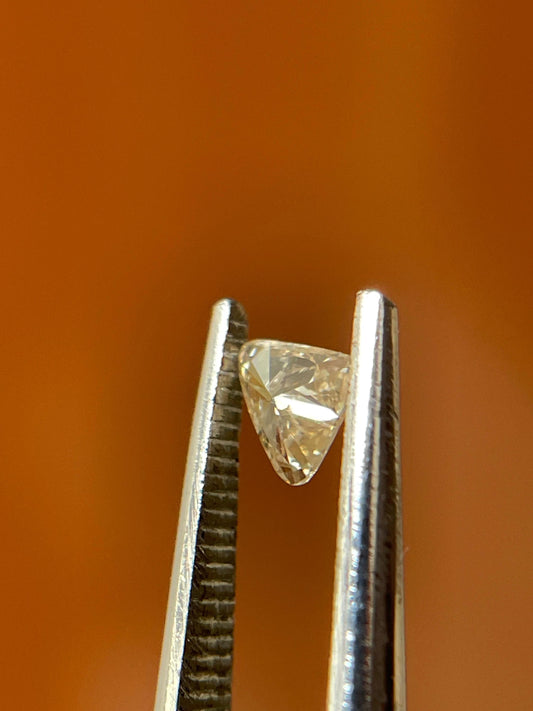 Natural Light Yellow Brown Diamond | 0.21 CT Rose Cut VS Clarity
