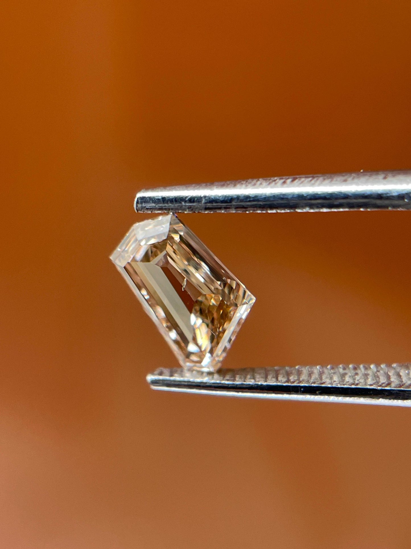 Shield Cut Champagne Diamond | 0.62ct Natural