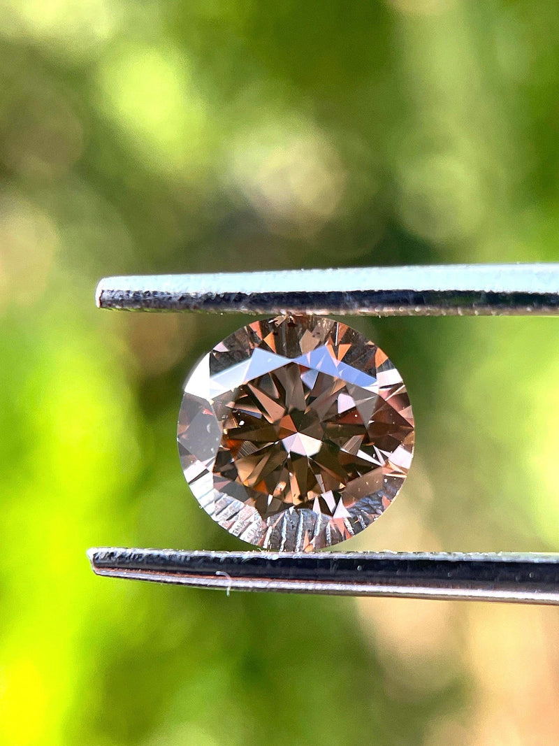 Sold this diamond...1.01ct Fancy cognac Brown Colour : Round Brilliant Cut (6.53x3.93mm) Diamond