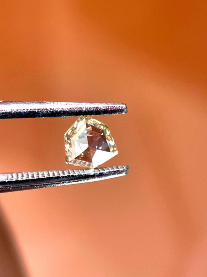0.31Ct Orange Brown Rose Cut Diamond | Geometric Shield