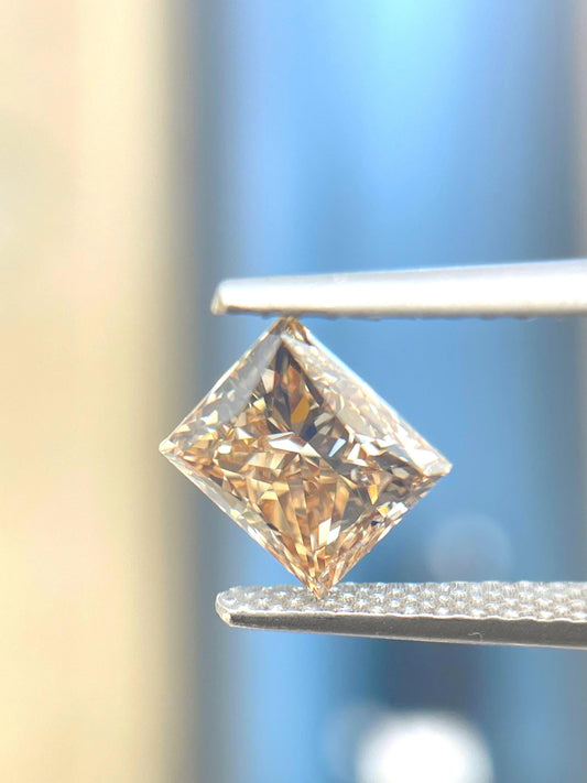 1.01 Carat Radiant Cut...Fancy orange Brown Diamond | Natural Earth Mined