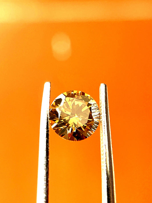 Natural 1:04 Carats Fancy Reach Champangene Diamond | For Pandent | From RK DIAMOND