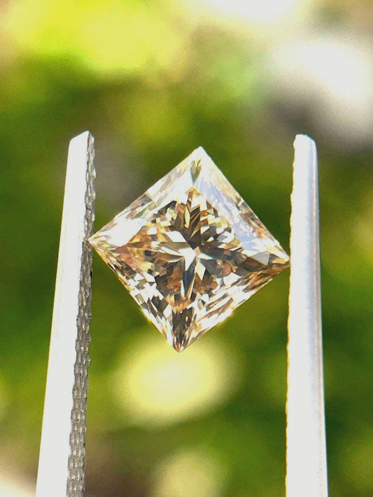 Brilliant Princess Square Loose Diamond | 1.01carats | Fancy Brown Colour