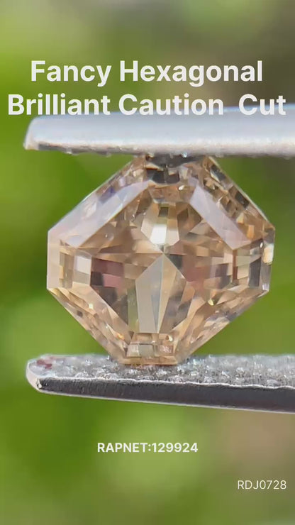 1.01 ct,Hexagon Caution unique Cut Diamond