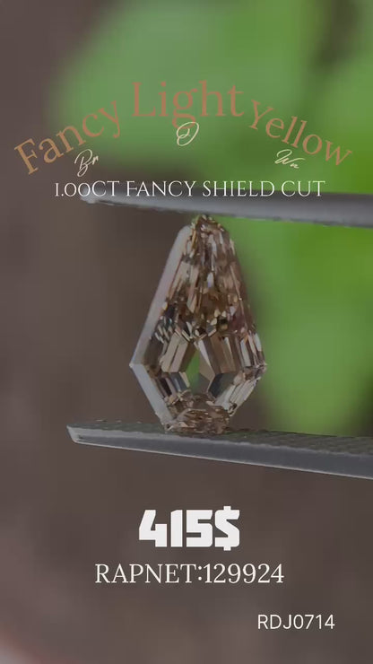 Fancy Shield-Shaped Cognac Diamond