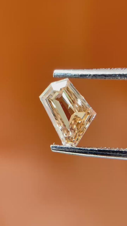Shield Cut Champagne Diamond | 0.62ct Natural